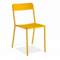 Venkovní stohovatelná kovová židle vyrobená v Itálii, 4 kusy - Xylia