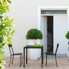 Stohovatelná venkovní židle z lakovaného kovu vyrobená v Itálii, 4 kusy - tyl Viadurini