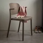 Stohovatelná venkovní židle z polypropylenu Vyrobeno v Itálii, 4 kusy - Bertina Viadurini