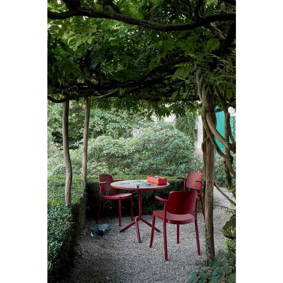 Stohovatelná venkovní židle z polypropylenu Vyrobeno v Itálii, 4 kusy - Bertina Viadurini