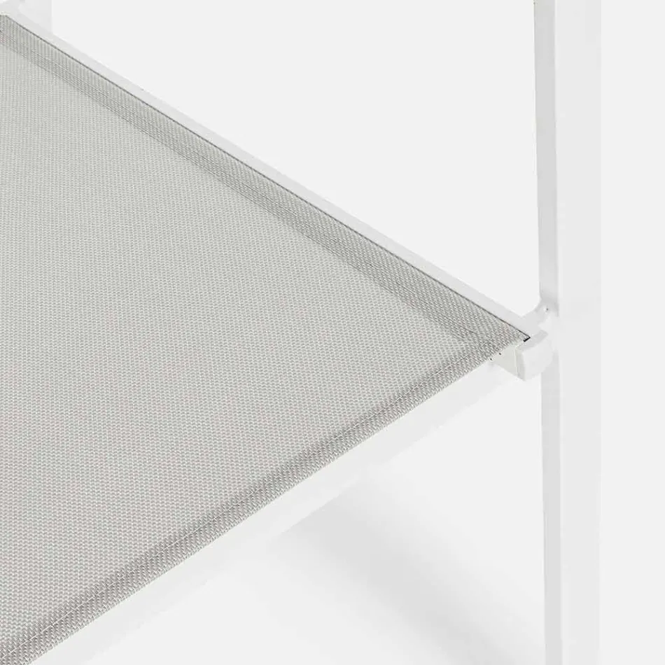 Stohovatelná venkovní židle z textilu Homemotion, 6 kusů - Narcisa Viadurini