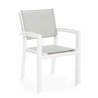 Stohovatelná venkovní židle z textilu Homemotion, 6 kusů - Narcisa Viadurini