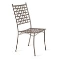 Venkovní židle z pozinkované oceli, stohovatelné 4 kusy Made in Italy - Sibo