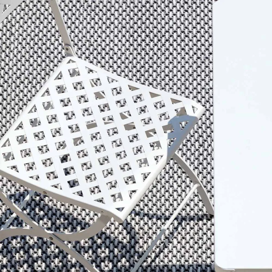 Skládací venkovní židle z pozinkované oceli Made in Italy 2 kusy - Selvaggia Viadurini