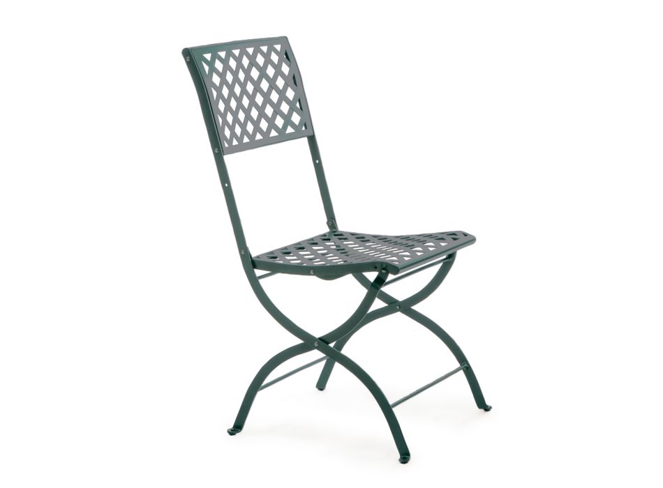 Skládací venkovní židle z pozinkované oceli Made in Italy 2 kusy - Selvaggia Viadurini