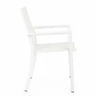 Venkovní židle z hliníku s područkami Homemotion - design Casper Viadurini