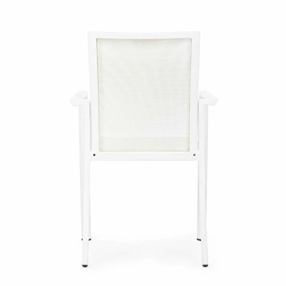 Venkovní židle z hliníku s područkami Homemotion - design Casper Viadurini