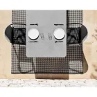 Venkovní hliníková židle s nebo bez polštáře, vysoká kvalita, 4 ks - Filomena Viadurini