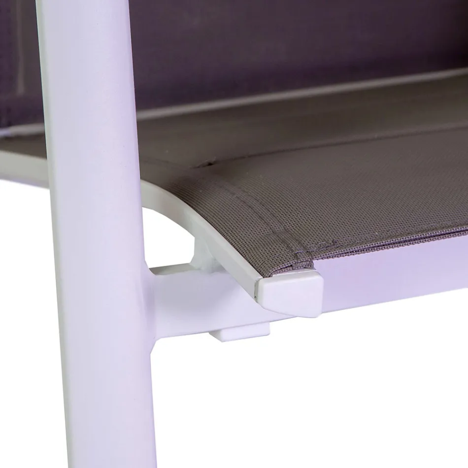 Venkovní židle z hliníku s dvouvrstvým textilenem - Excursion Viadurini