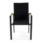 Venkovní židle z hliníku s dvouvrstvým textilenem - Excursion Viadurini