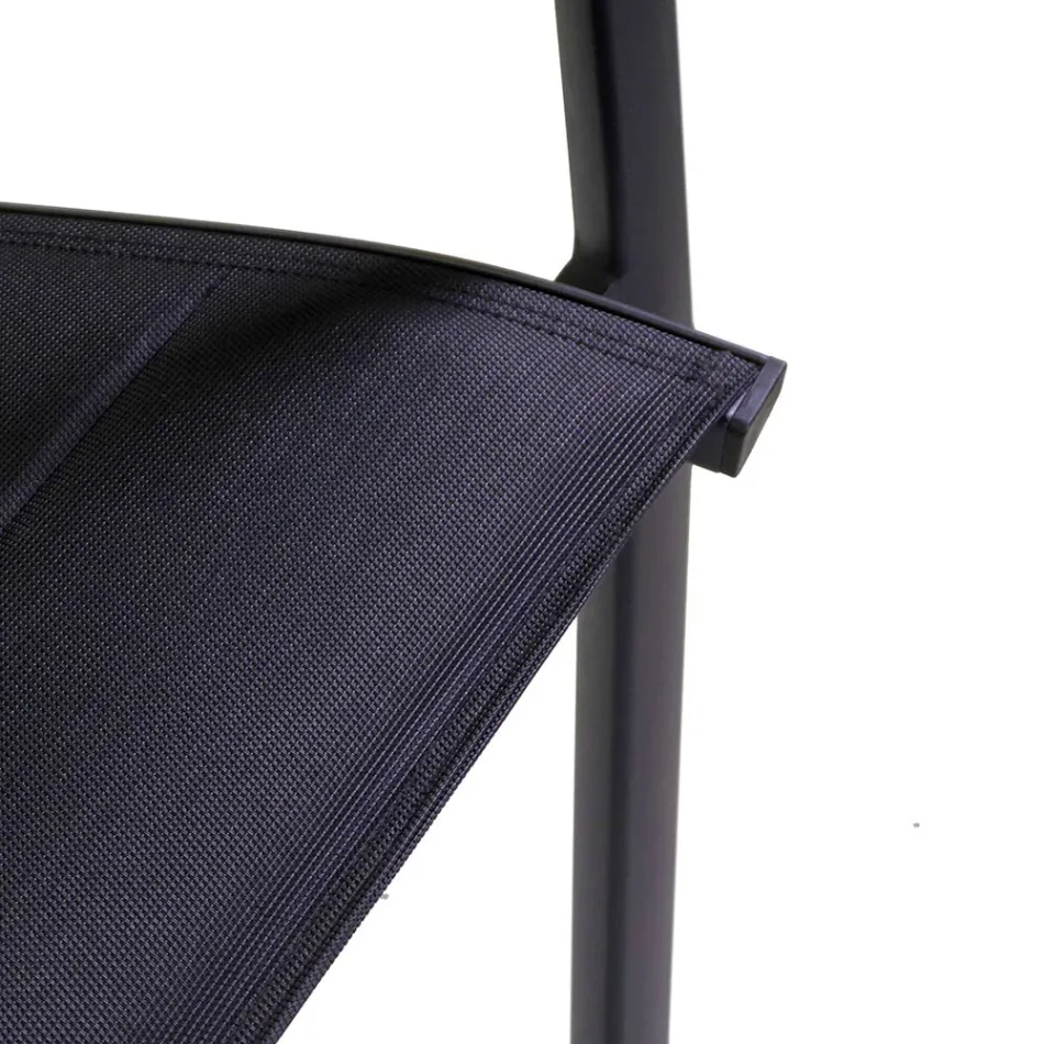 Venkovní židle z hliníku s dvouvrstvým textilenem - Excursion Viadurini