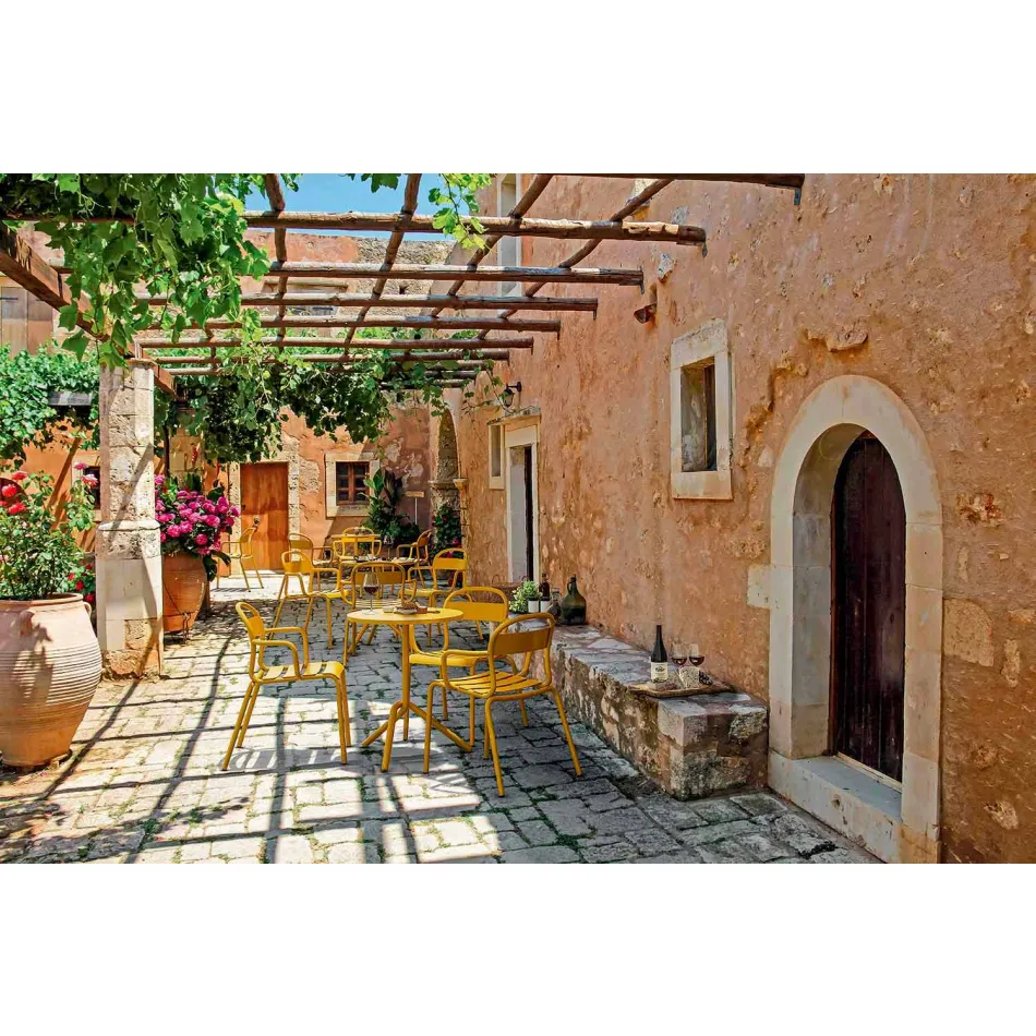 Venkovní stohovatelná hliníková židle vyrobená v Itálii, 4 kusy - Ulyssa Viadurini