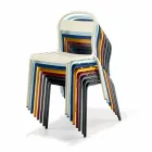 Venkovní stohovatelná hliníková židle vyrobená v Itálii, 4 kusy - Ulyssa Viadurini