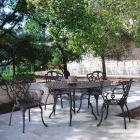 Venkovní židle z lakovaného hliníku v matném provedení, 2 kusy - Casiro Viadurini