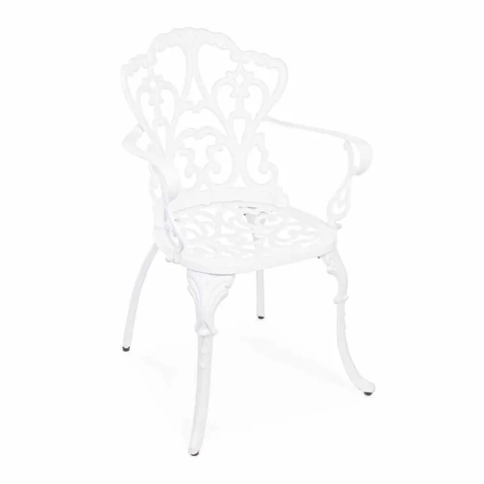 Venkovní židle z lakovaného hliníku v matném provedení, 2 kusy - Casiro Viadurini