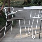 Venkovní židle z kovu a polyuretanu Made in Italy, 2 kusy - Trosa Viadurini