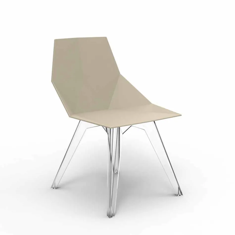 Faz Vondom designová polykarbonátová a polypropylenová venkovní židle Viadurini