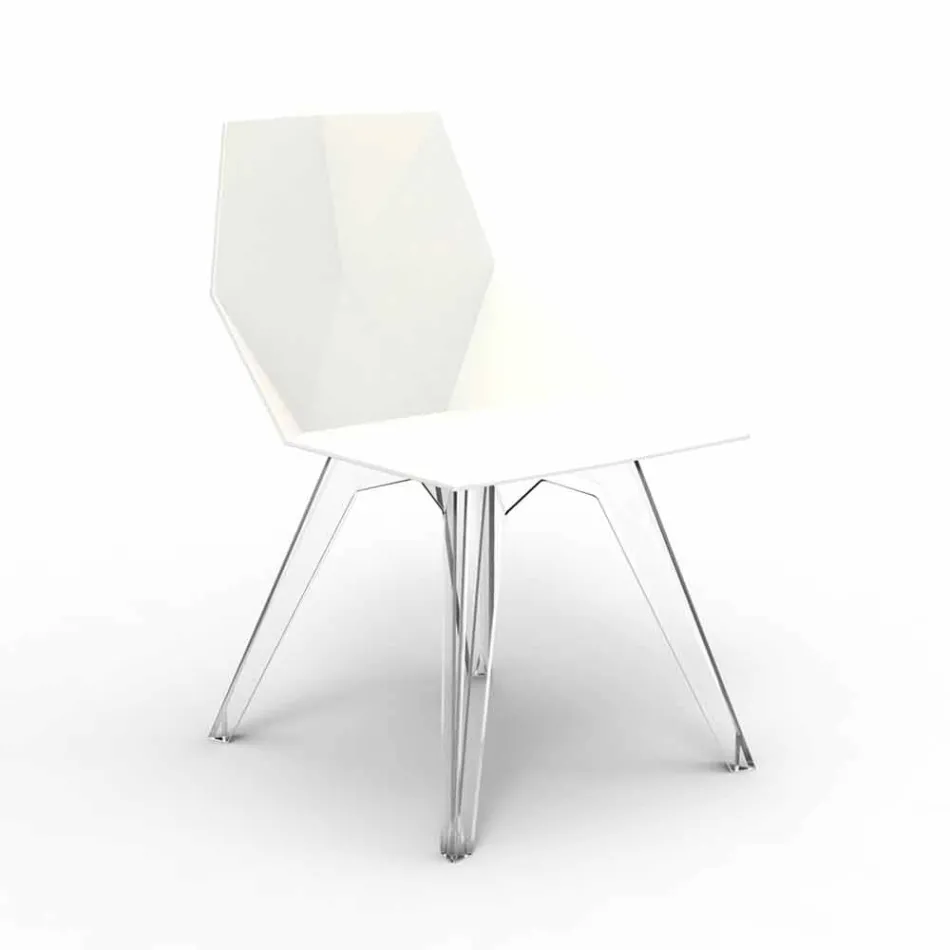 Faz Vondom designová polykarbonátová a polypropylenová venkovní židle Viadurini