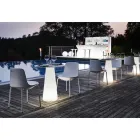 Venkovní židle z polyetylenu a hliníku vyrobená v Itálii 2 kusy - Rizia Viadurini