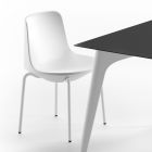 Venkovní židle z polyetylenu a hliníku vyrobená v Itálii 2 kusy - Rizia Viadurini