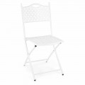 Skládací venkovní židle v bílé matné povrchové úpravě, 2 kusy - Corma