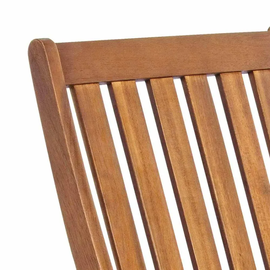 Skládací venkovní židle z akáciového dřeva, 2 kusy - Grima Viadurini