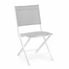 Skládací venkovní židle z textilu a hliníku, 4 kusy - Holly Viadurini