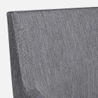 Venkovní židle čalouněná látkou s hliníkovými nohami, 4 kusy - Nia Viadurini