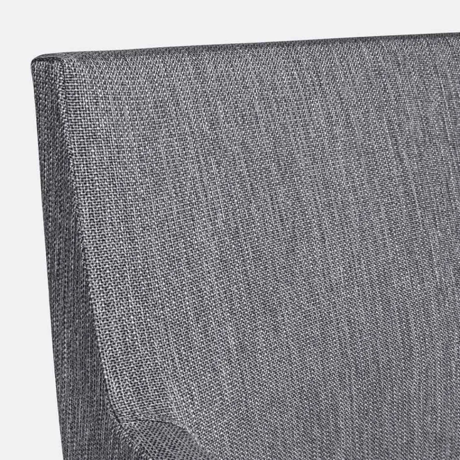 Venkovní židle čalouněná látkou s hliníkovými nohami, 4 kusy - Nia Viadurini