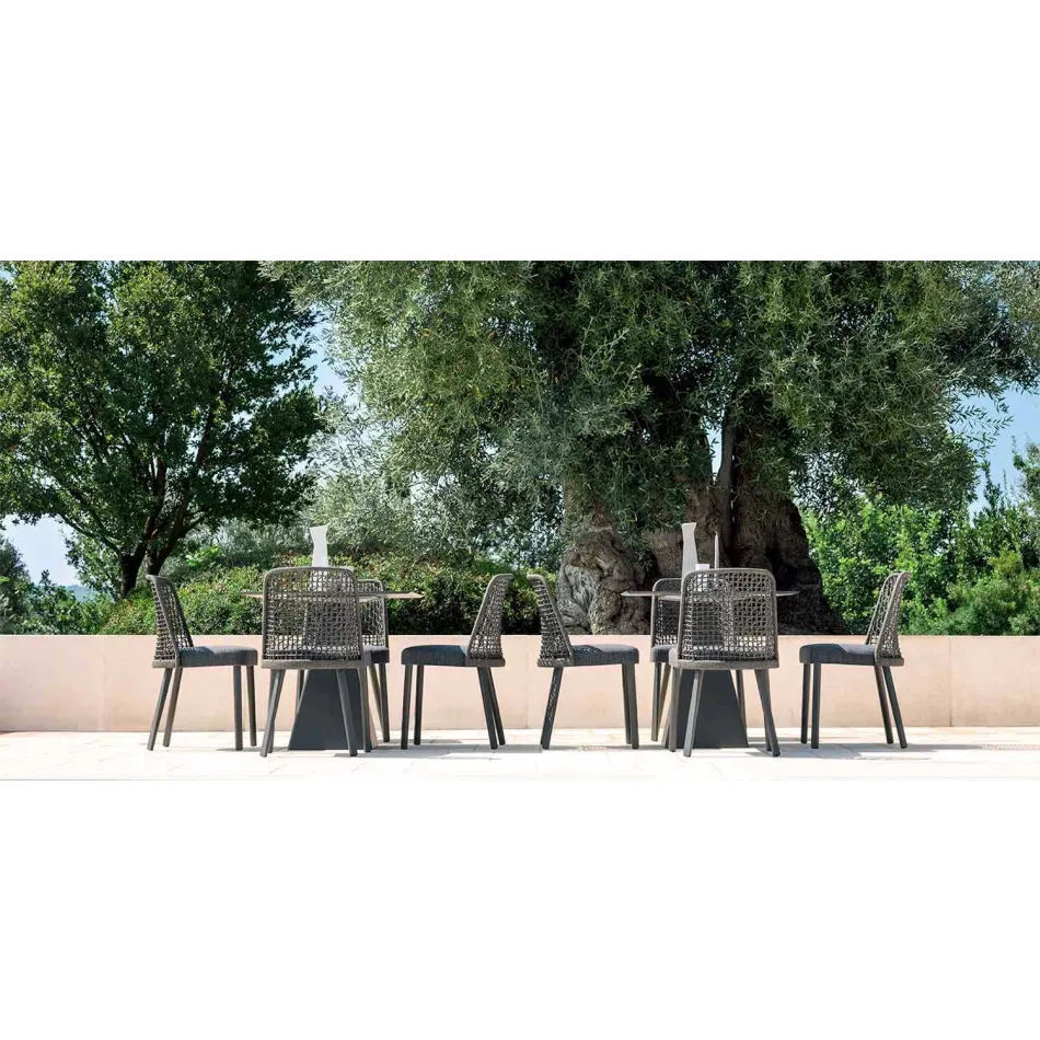 Venkovní židle Varaschin Emma v látkovém a hliníkovém provedení Viadurini