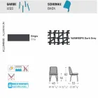 Venkovní židle Varaschin Emma v látkovém a hliníkovém provedení Viadurini