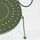 Zahradní židle s područkami Shabby Chic Design z oceli - Očarování Viadurini