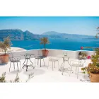 Zahradní židle s područkami Shabby Chic Design z oceli - Okouzlení Viadurini