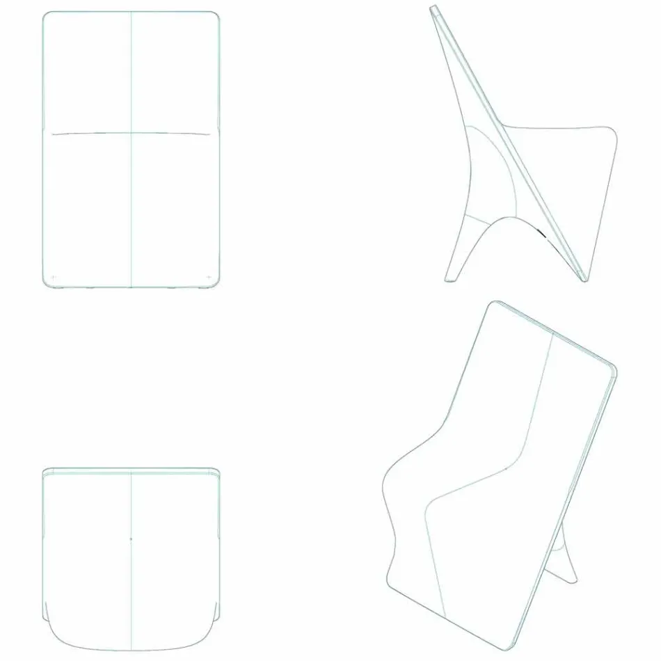 Moderní designová zahradní židle Sloo by Vondom, z polyethylenu Viadurini