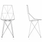 Vondom Faz designová zahradní židle z polypropylenu a nerezové oceli Viadurini