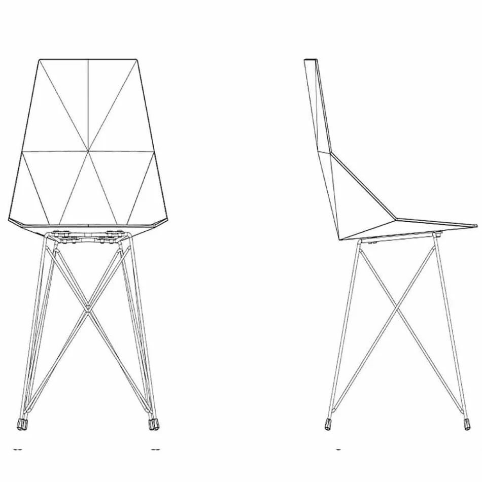 Vondom Faz designová zahradní židle z polypropylenu a nerezové oceli Viadurini