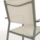 Stohovatelná zahradní židle v hliníkovém a textilním moderním designu - Franz Viadurini