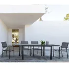 Stohovatelná zahradní židle v hliníkovém a textilním moderním designu - Franz Viadurini