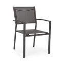Stohovatelná zahradní židle v moderním designu z hliníku a textilu - Franz