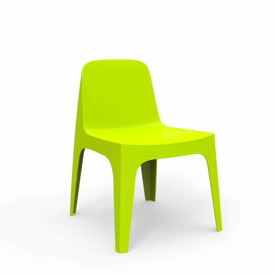 Stolní Vondom stohovatelná polypropylenová zahradní židle, design Viadurini