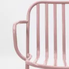 Kovová zahradní židle s područkami Made in Italy 2 kusy - Jednoduše Viadurini