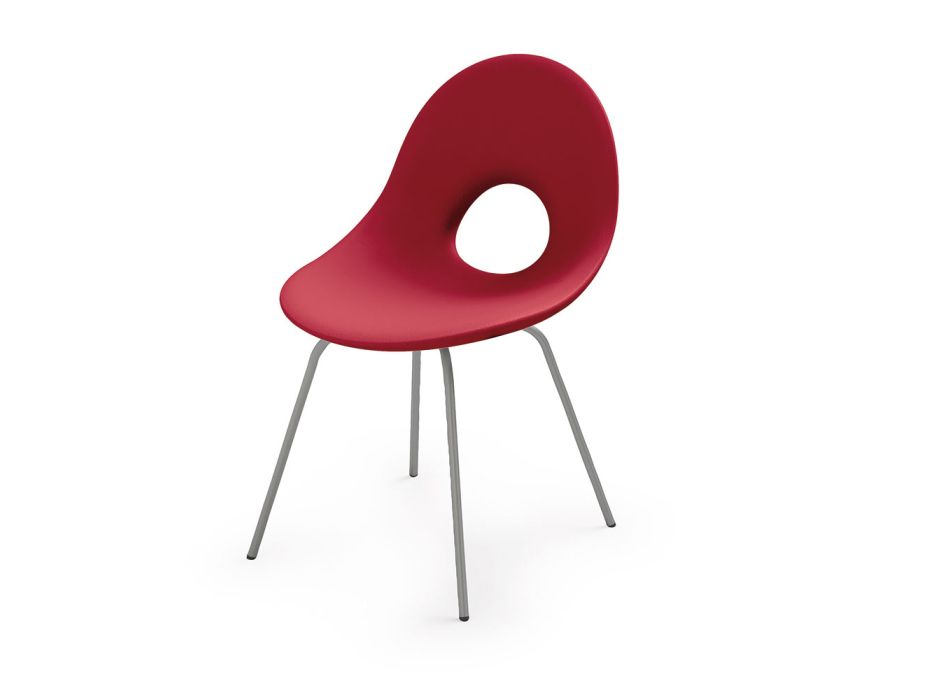 Zahradní židle z polyetylenu a hliníkové základny Made in Italy - Ashley Viadurini