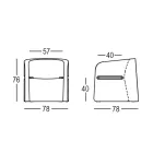 Zahradní židle z polyetylenového a březového dřeva Made in Italy - Talula Viadurini
