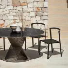 Zahradní židle z textilu a hliníku Made in Italy - Milanka Viadurini