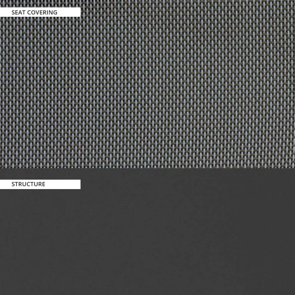 Zahradní židle z textilu a hliníku Made in Italy - Milanka Viadurini