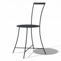 Moderní zahradní židle z barevné lakované oceli vyrobená v Itálii - Edda