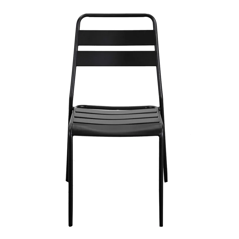 Zahradní židle vyrobená výhradně z kovu - stuha Viadurini