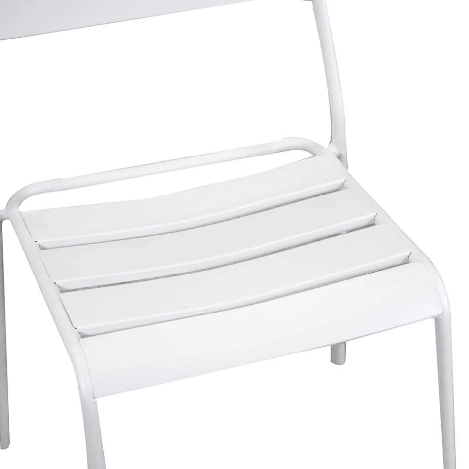 Zahradní židle vyrobená výhradně z kovu - stuha Viadurini