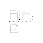 Hliníková konstrukce zahradního křesla Made in Italy - Noss by Varaschin Viadurini