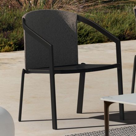 Konstrukce zahradní židle z lakovaného hliníku Made in Italy - Jouve Viadurini